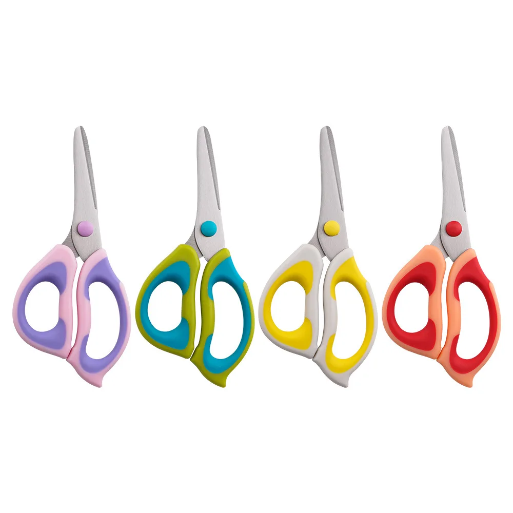 

Stainless Steel Baby Food Scissors Kitchen Scissors Meat Dishes Noodles Vegetable Minced Food Non-slip Children's Food Small