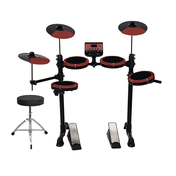 Percussion Musical Instruments Manufacture Moinng Electric Drum Full Mesh Drum Pan Mini Electronic Drum Sets