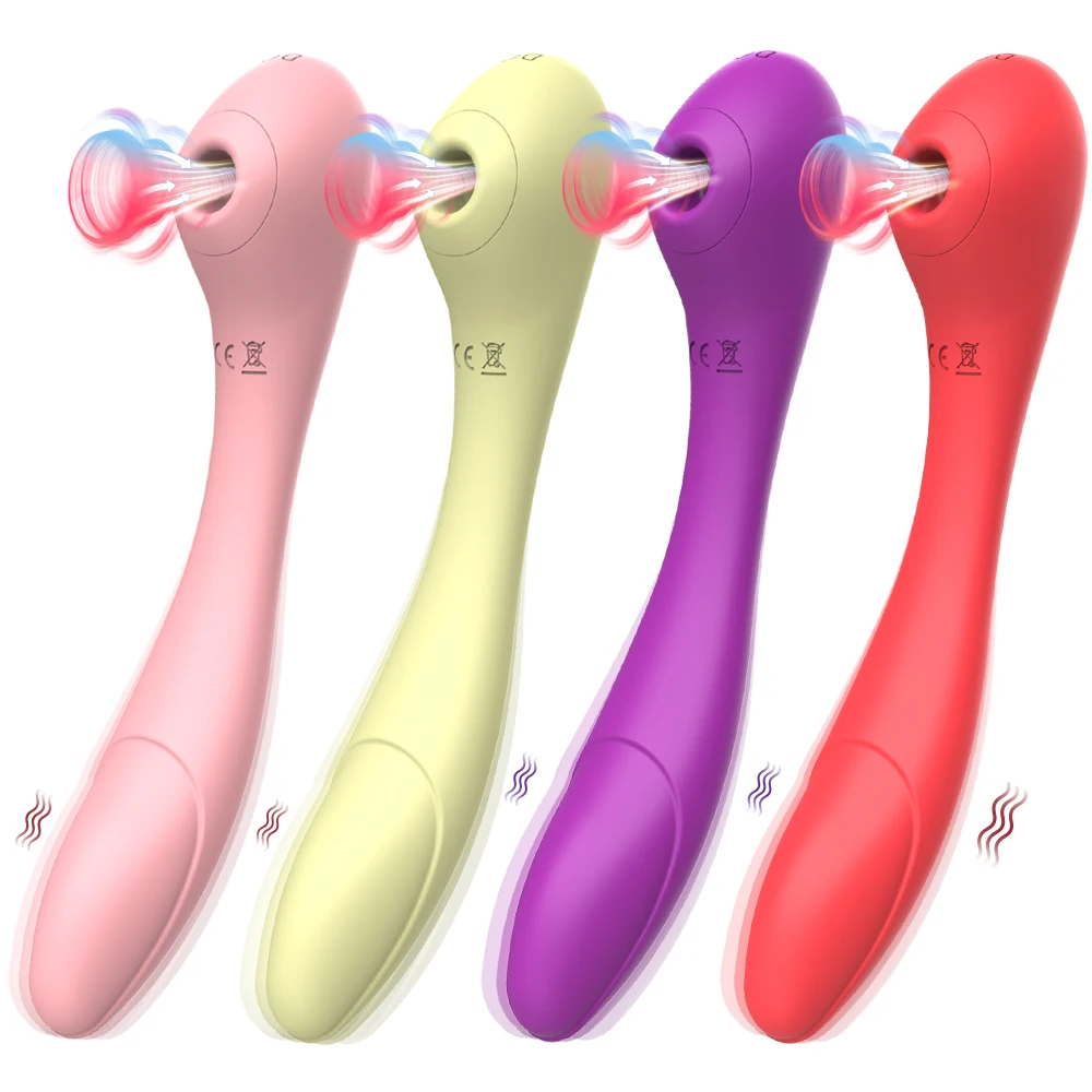 Clitoral Sucking Vibrators 2 IN 1 Adjustable G Spot Clit Clitoris Sucker For Women Dual Stimulation Sex Toys Goods for Adults 18