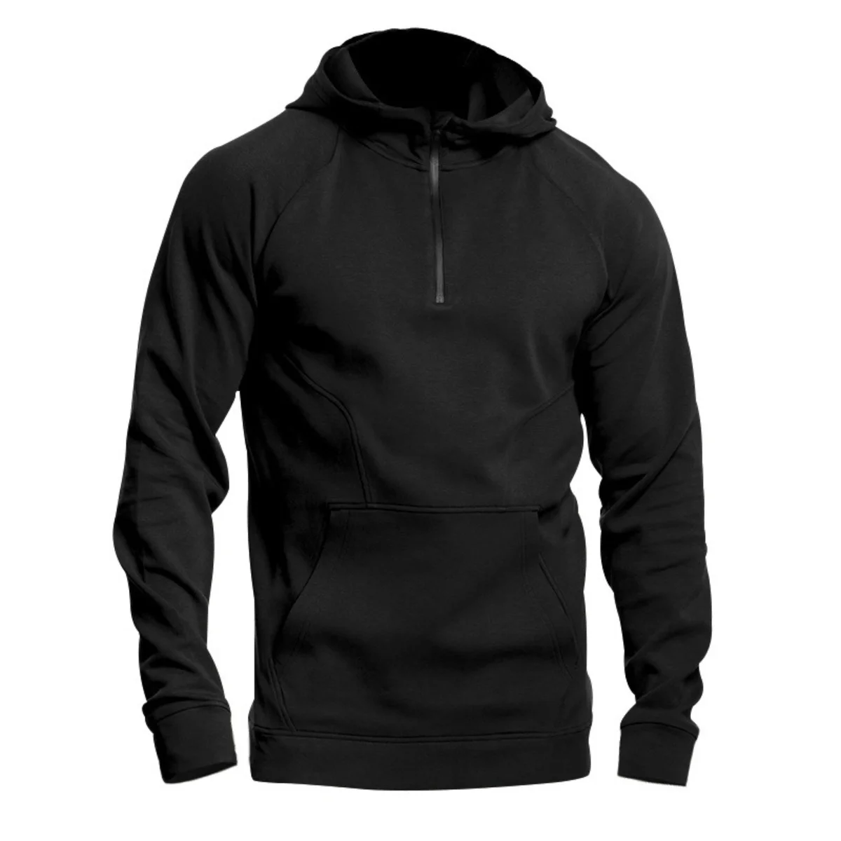 

Men's Thick-Fabric Casual Sporty Hooded Zipper Sweatshirt Grey Series Autumn/Winter Commuting Pullover for Party Wear