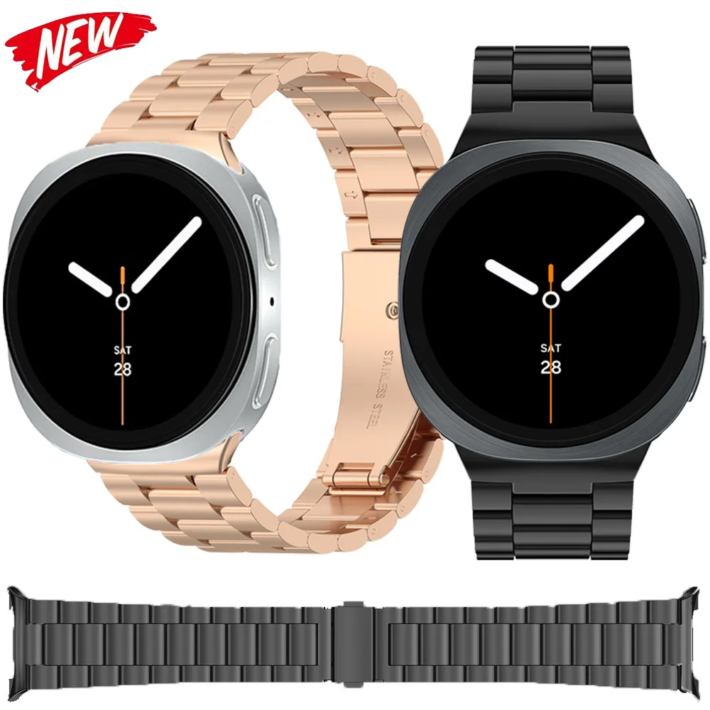 Keine Lücken Originalarmband für Samsung Galaxy Watch 8 44 mm 40 mm/Ultra 47 mm 2025 Metallarmband für Galaxy Watch 8 Classic 46 mm Band