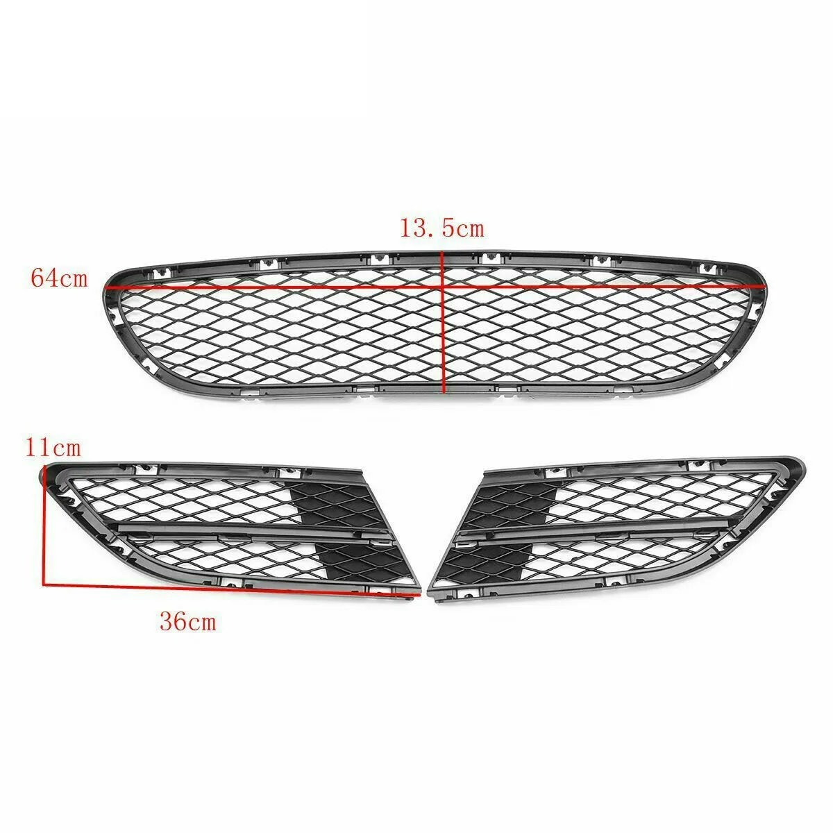 3 stks/set Auto Front Lower Bumper Nier Grille Grill Kit Vervanging VOOR-BMW 3 Serie E90 E91 325I 328I