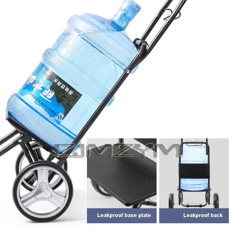 3Seconds Quick Fold Shopping Cart Large Capacity Reusable Handtruck Waterproof Wear-resistant Grocery Trolley For Market Picnic