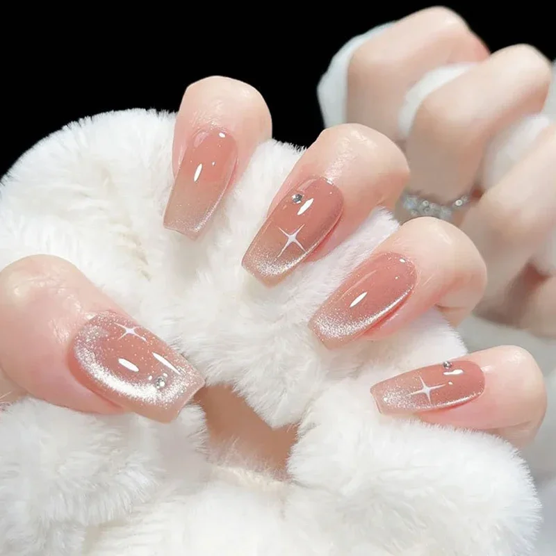 عصا مغناطيسية على شكل عين القطة برأس مزدوج مع كرة فولاذية، متعددة الوظائف، مغناطيس قوي، مقبض طويل، أقلام أدوات تلميع جل مغناطيسية