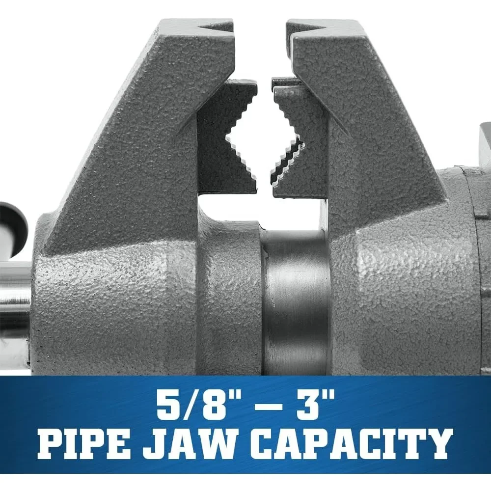 ملزمة مقعد متعددة الأغراض عالية الجودة، عرض الفك 6-1/2 بوصة، فتحة الفك 6-1/4 بوصة، 3-1/4 بوصة الحلق (نموذج 650P)، الأكثر مبيعًا! #6