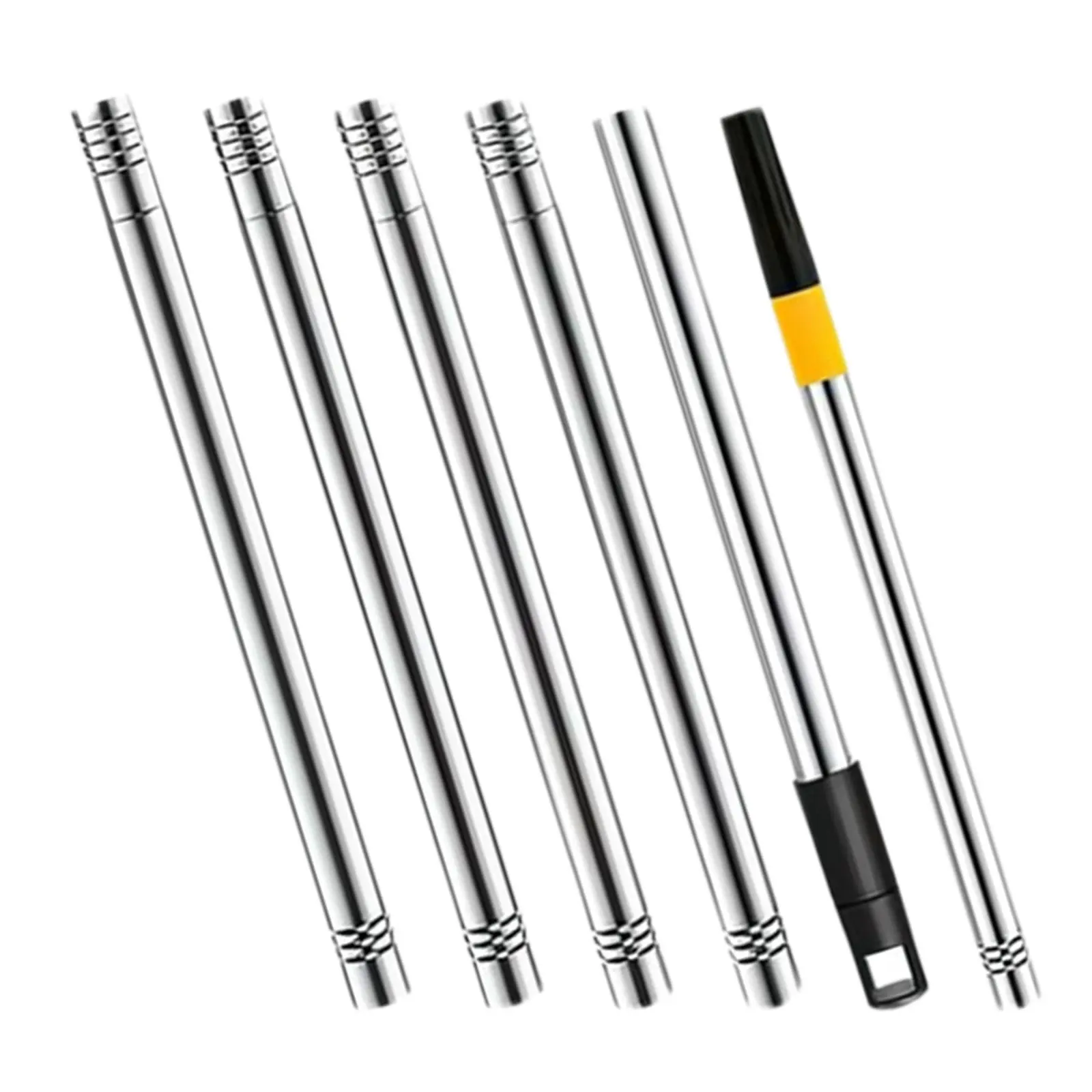Paint Roller Brush Extension Pole Stainless Steel Telescopic Rod Multi-Purpose Painting High Wall Ceiling Cleaning Tool