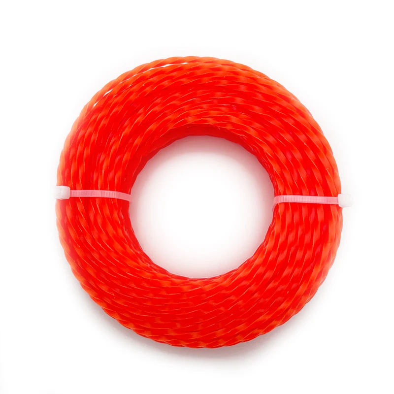 Gasoline Brushcutters Accessories Square Spiral Cutting Rope 3.0mm Trimmer Line for Brush Cutter Head