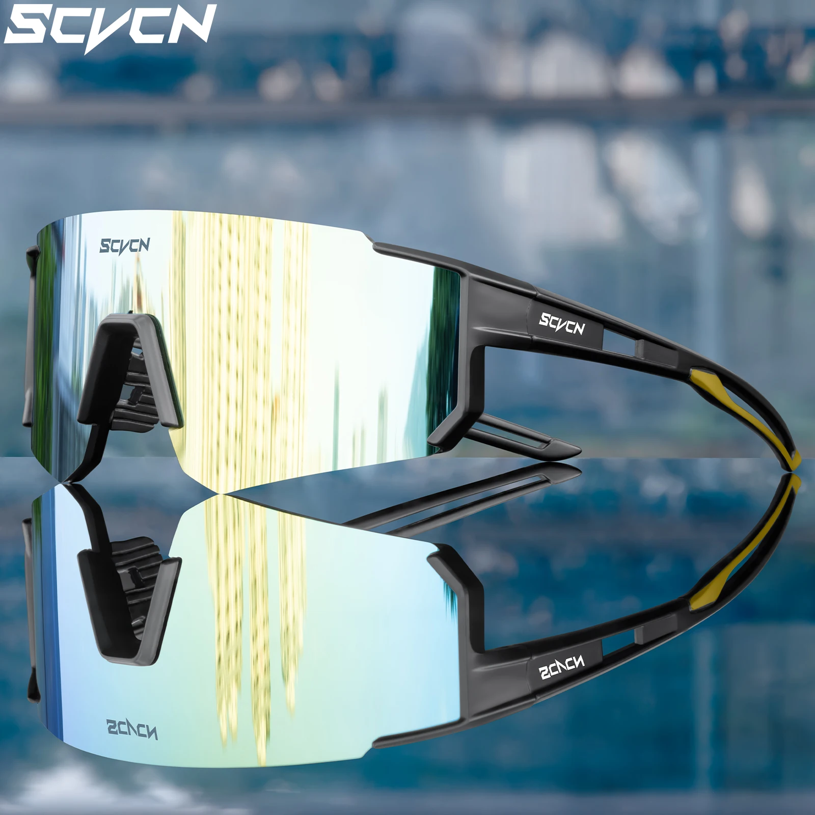 SCVCN Bicycle Cycling Glasses Outdoor Sports Sunglasses UV400 Golf Baseball Eyewear MTB Bike Eyepieces woman Leisure Accessories