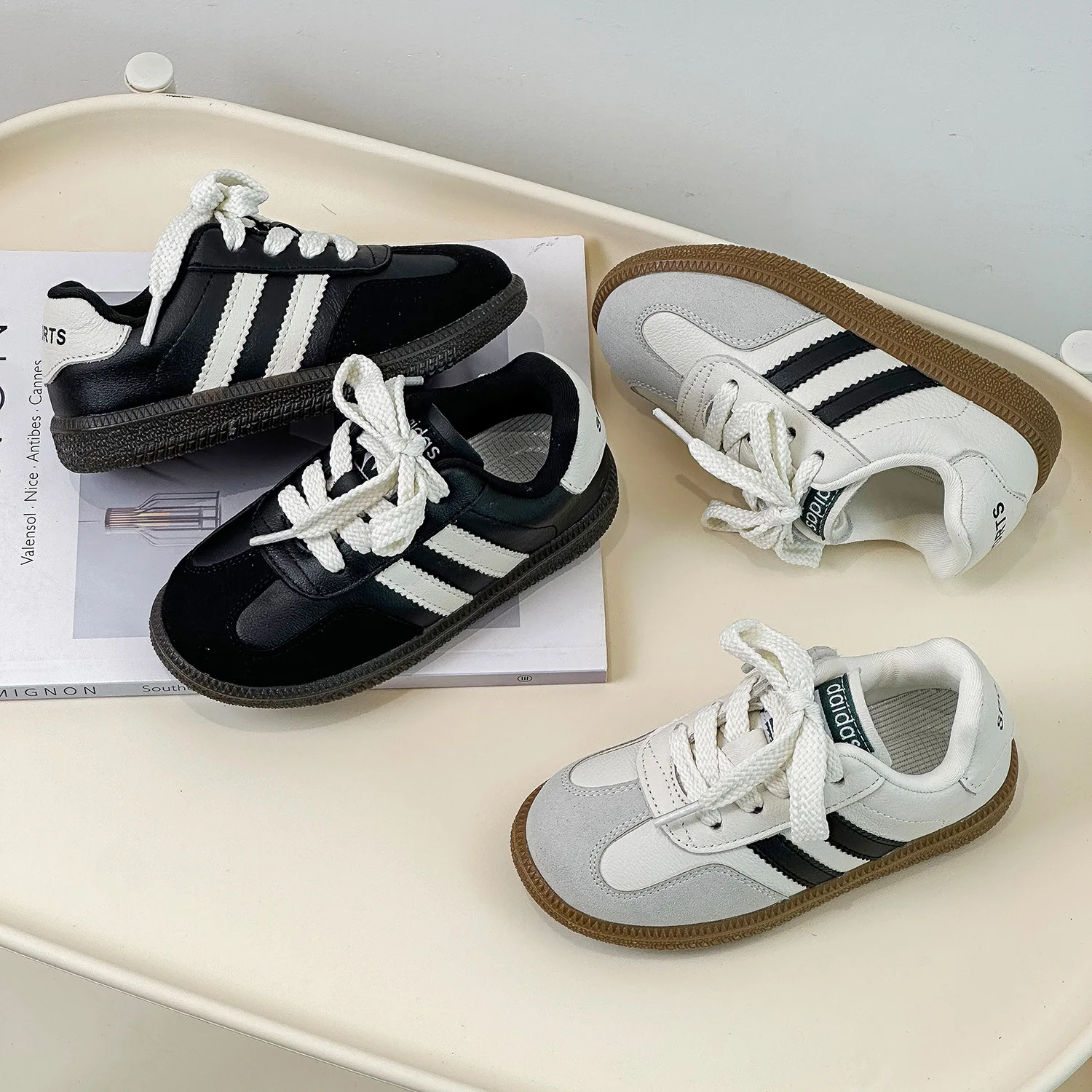 Kids Shoes Designer Boys Sneakers Toddler Children Black White Girls Youth Trainers