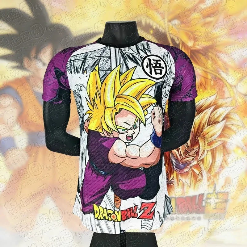 2026 Dragon Ball Super Saiyan Goku Grafik-Fußballtrikot Sommer Sport Schnelltrocknend Herren T-Shirt Kinderbekleidung Damen T-Shirt
