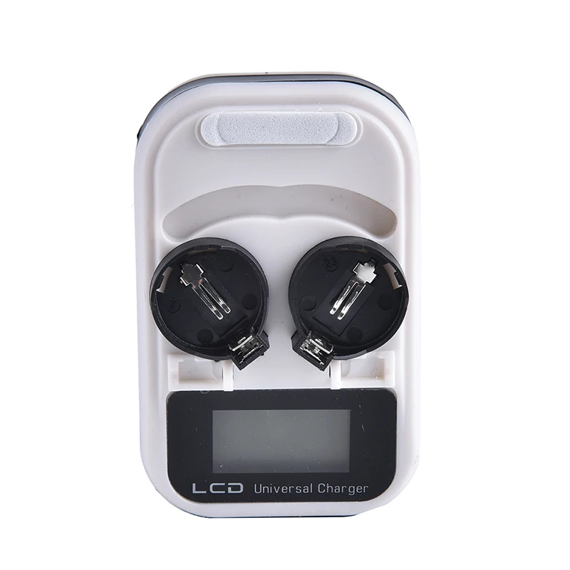 LIR2032 LIR2025 LIR2016 3.6V Rechargeable Lithium Button Cell Coin Battery Charger LCD Indicator intelligent EU Plug 2-Slot view 2