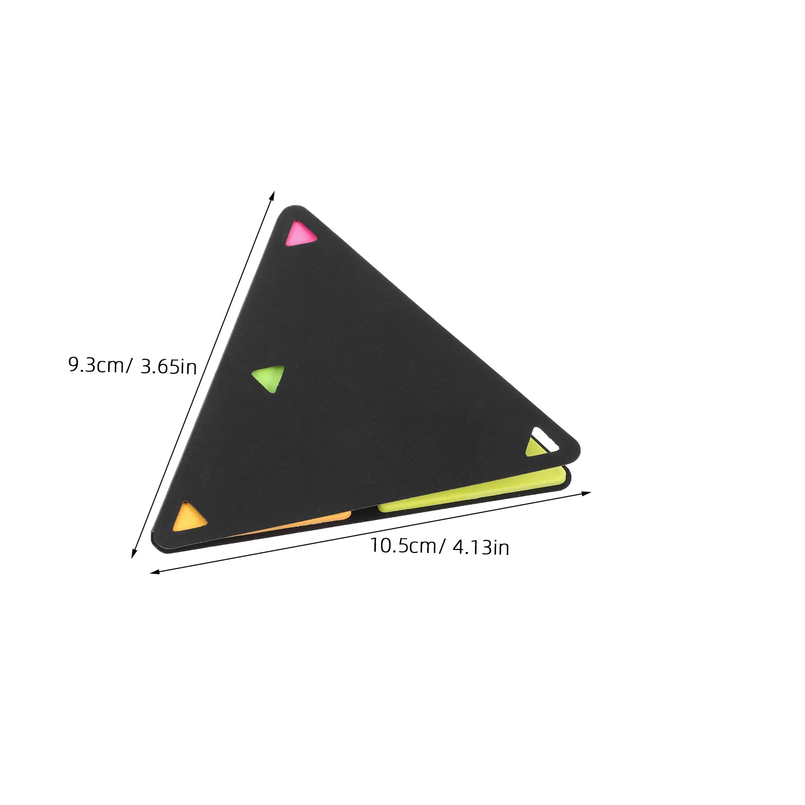 4Sets Triangular Memo Pad Set Strong Adhesion Reusable Notepad for Students Teachers Classroom Work Supplies Aesthetic