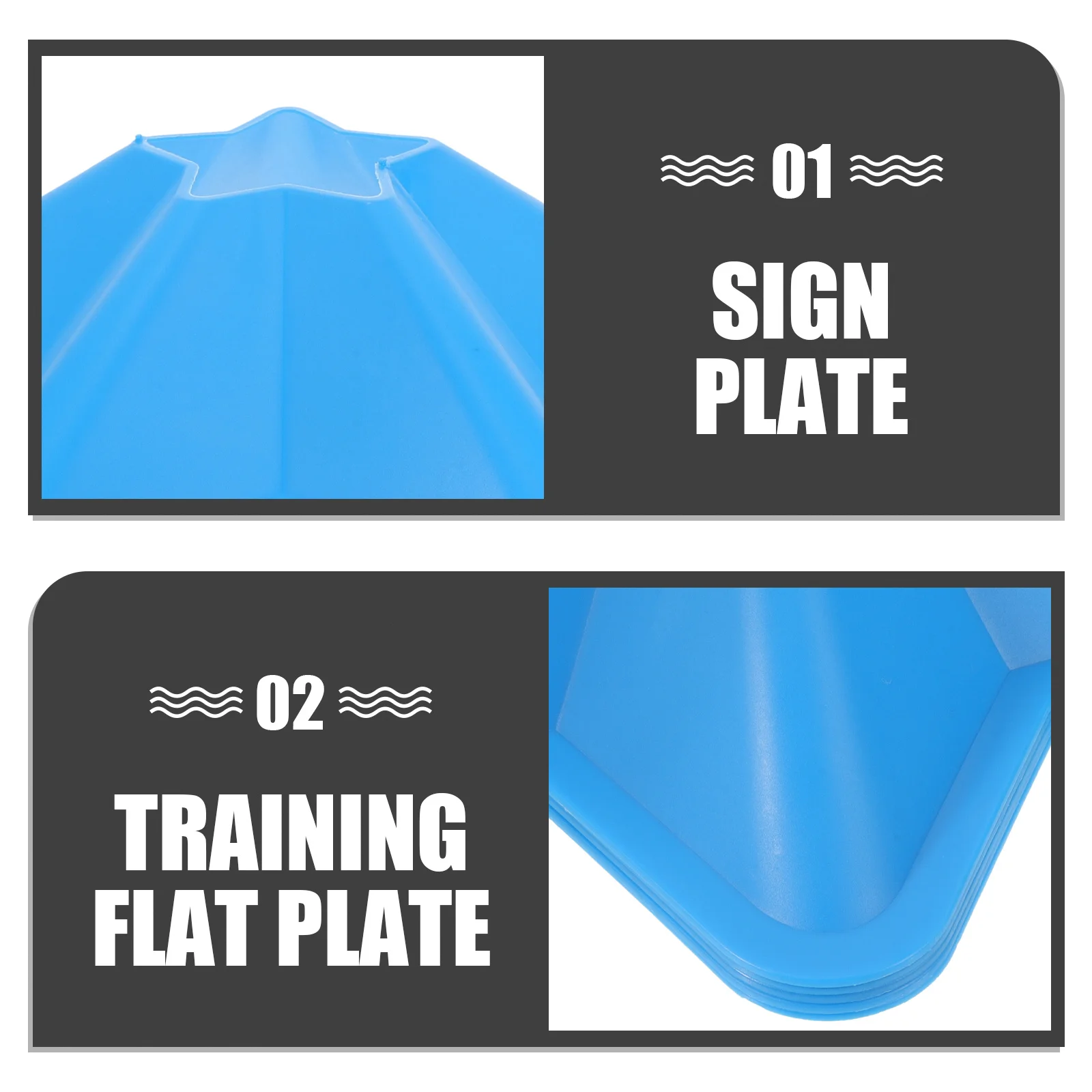 

5Pcs Portable Football Training Cones Colorful Soccer Discs Pe Material Durable Smooth Surface Safe for Kids Training Markers