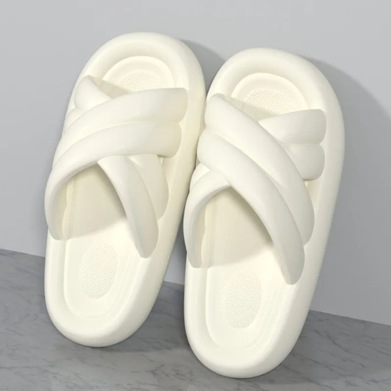 

Chunky Platform Slippers for Women Summer 2026 Comfortable Eva Thick Sole Sandals Woman Solid Non Slip Beach Flip Flops Female