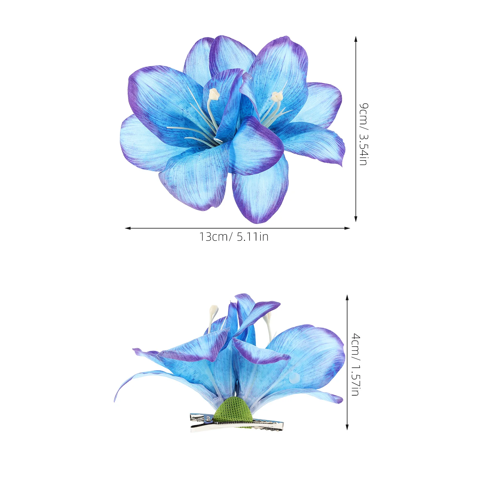 Заколки для волос с гавайскими цветами в стиле бохо, искусственные цветочные аксессуары для волос для женщин, пляжная вечеринка, украшения в стиле Луау, легкий вес