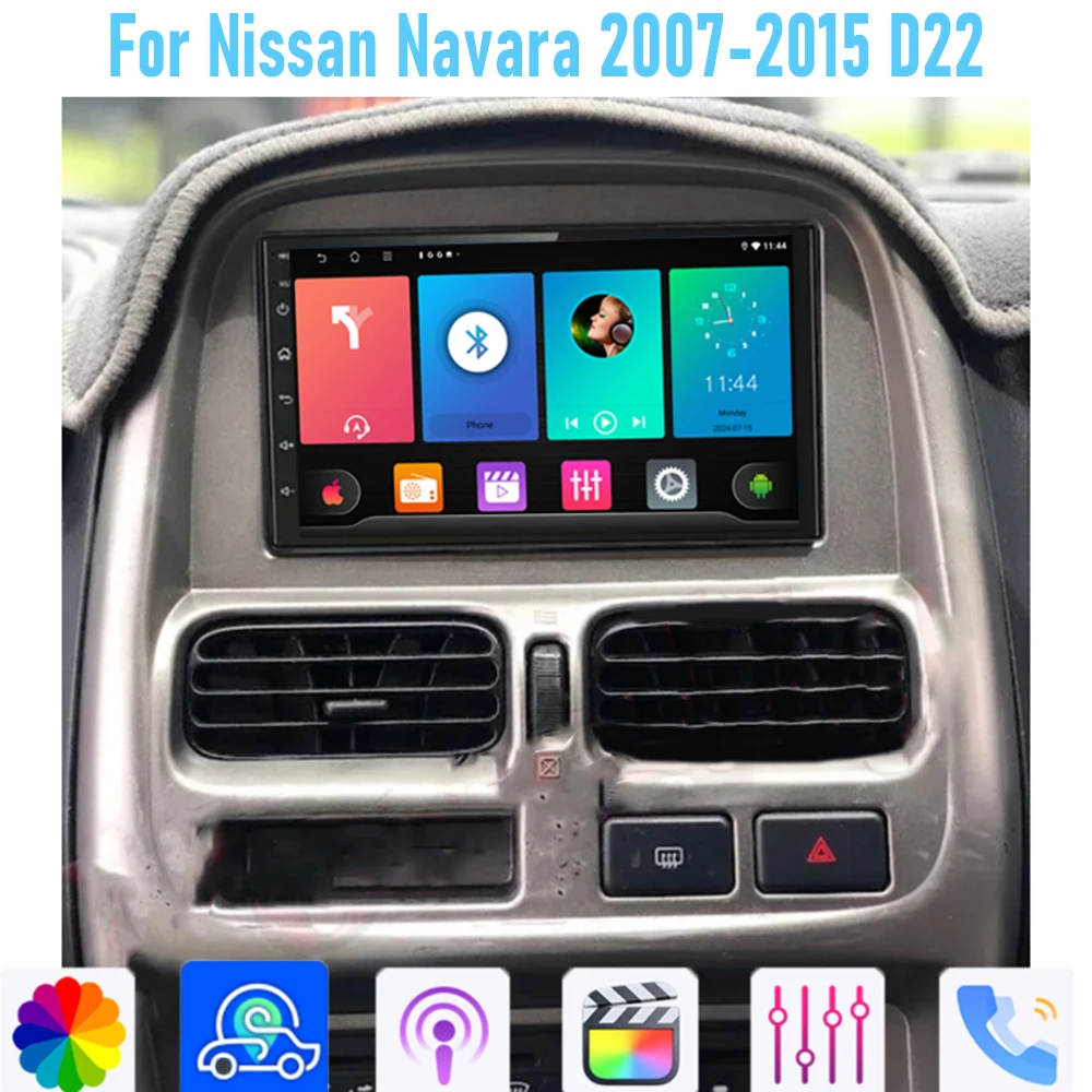 

7" For Nissan Navara 2007-2015 4-64GB Radio Wireless Carplay Adnroid 15 Auto Head GPS Navi WIFI Car Stereo Radio Google Map
