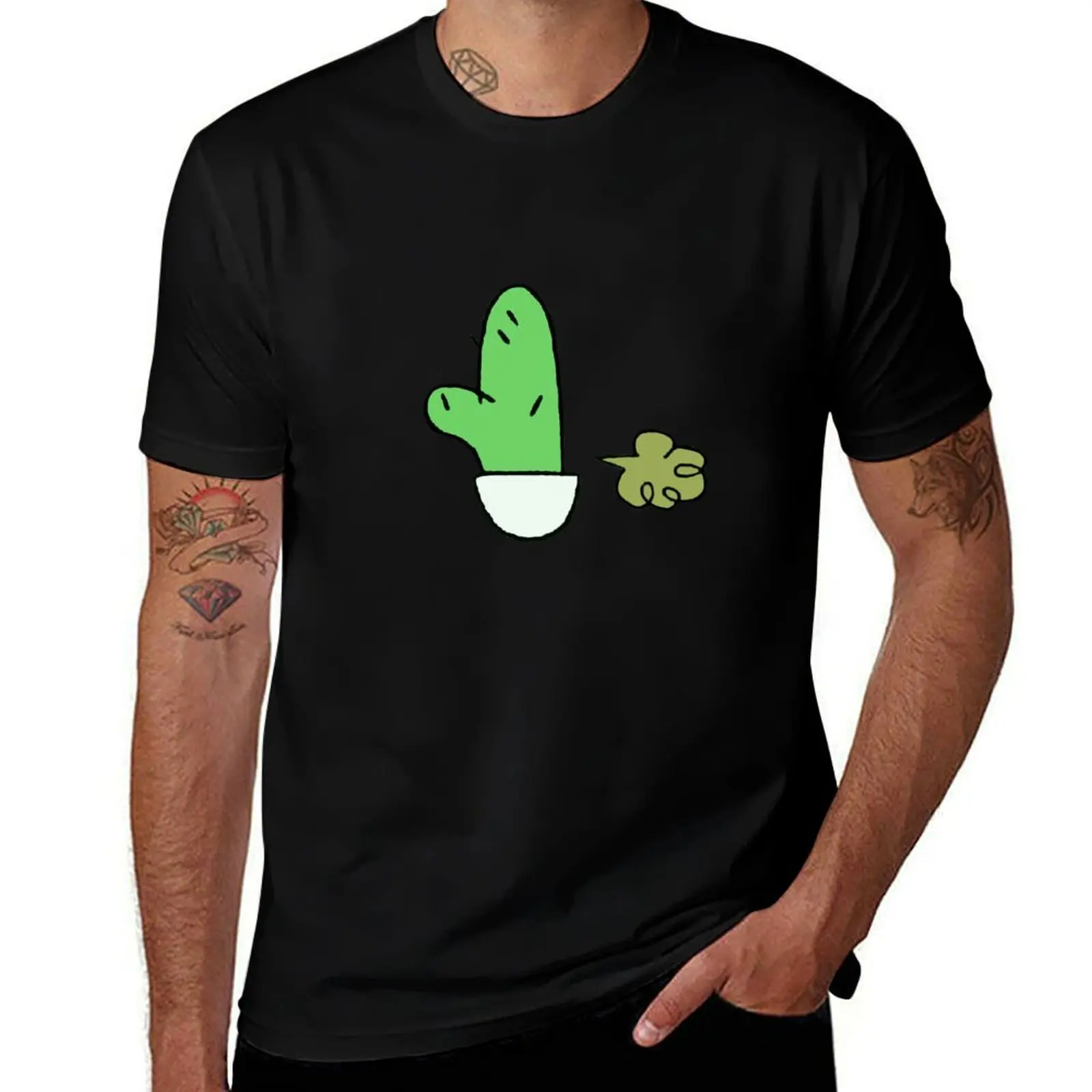 Clarence Farting Cactus T-Shirt shirts graphic tees funny shirt cotton oversized t shirts for men