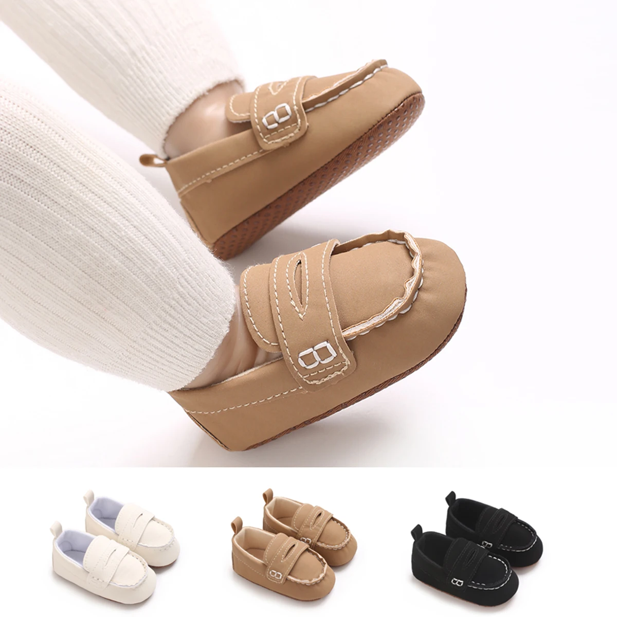 

New spring and summer products, lace up flat heels forbaby girls, retro style, suitable for 0-1 year old babies