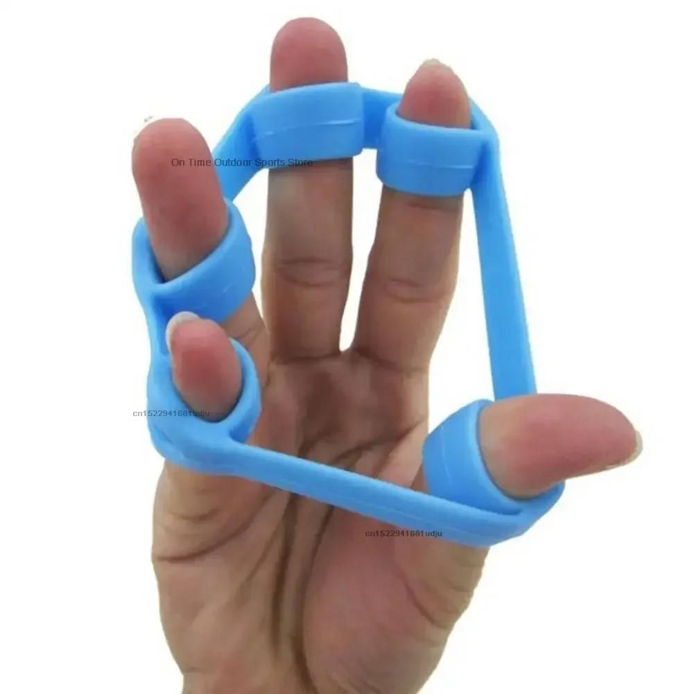 1pc Hand Gripper Silicone Finger Expander Exercise Hand Grip Wrist Strength Trainer Finger Exerciser Resistance Bands Fitness