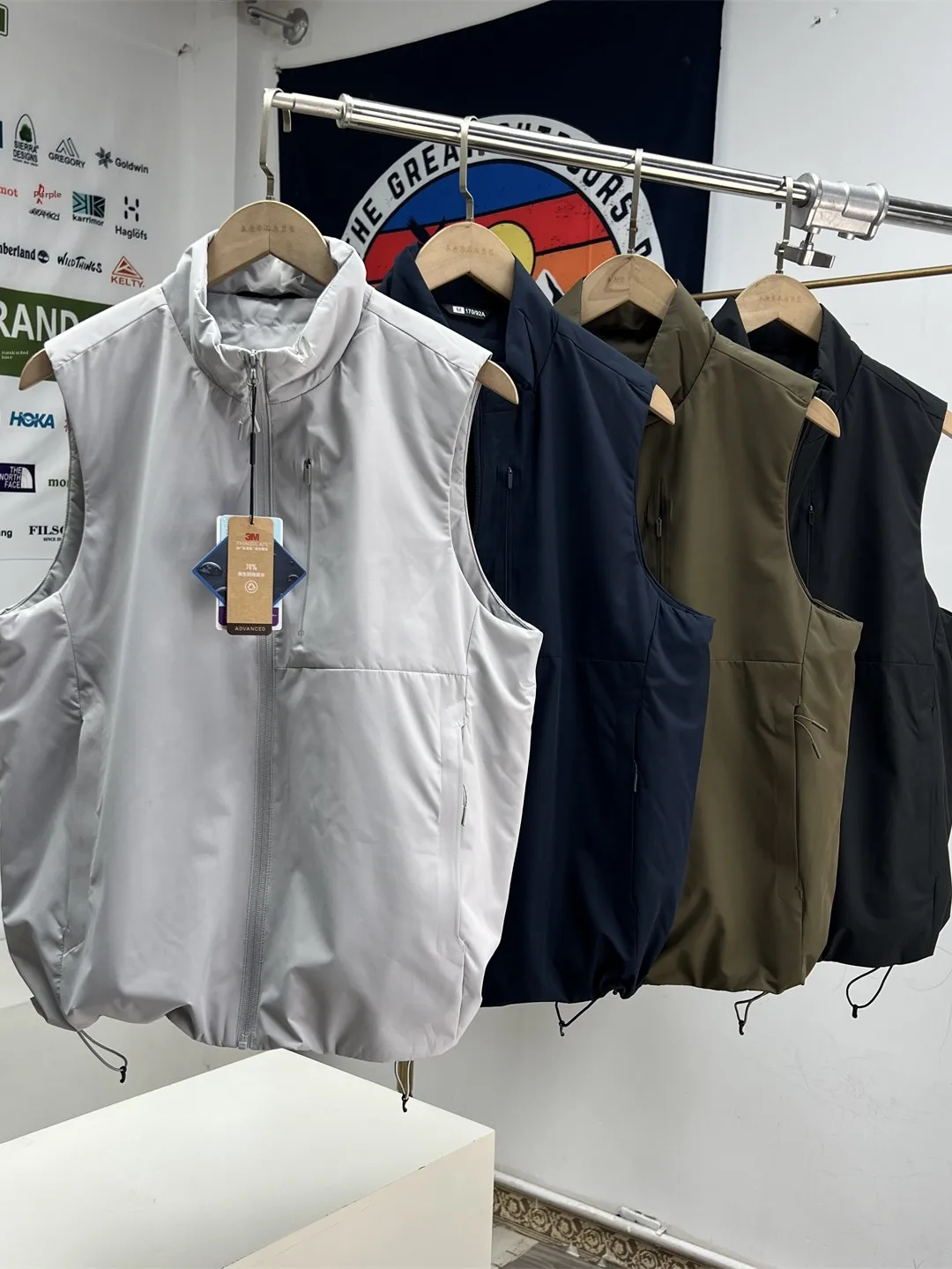 

Водонепроницаемый ветрозащитный легкий уличный жилет с воротником-стойкой, хлопковый жилет, модный городской стиль, декоративная молния