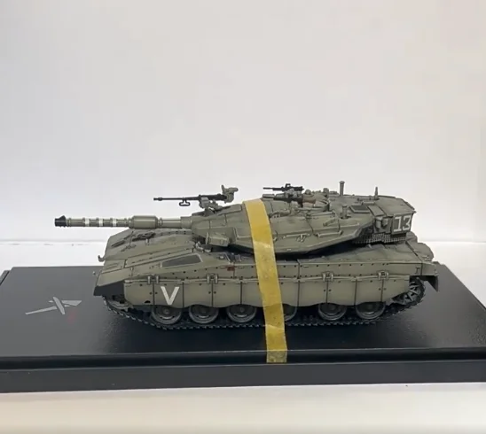 Artisan Israeli Merkava 3d Main Battle Tank Finished Model Explosion Proof Curtain Version For Military Collection Enthusiasts
