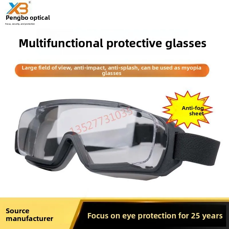 

Anti-fog Windproof Sandproof Full Coverage Anti-splash Protective Glasses Goggles for Men and Women Dustproof