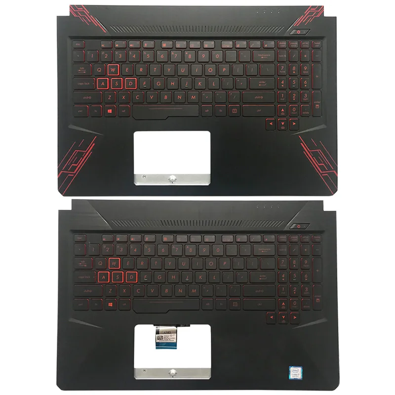 

For ASUS TUF Gaming FX504 FX80 FX80G FX80GD FX504G FX504GD 95% New Laptop Palmrest Upper Case US Backlight keyboard