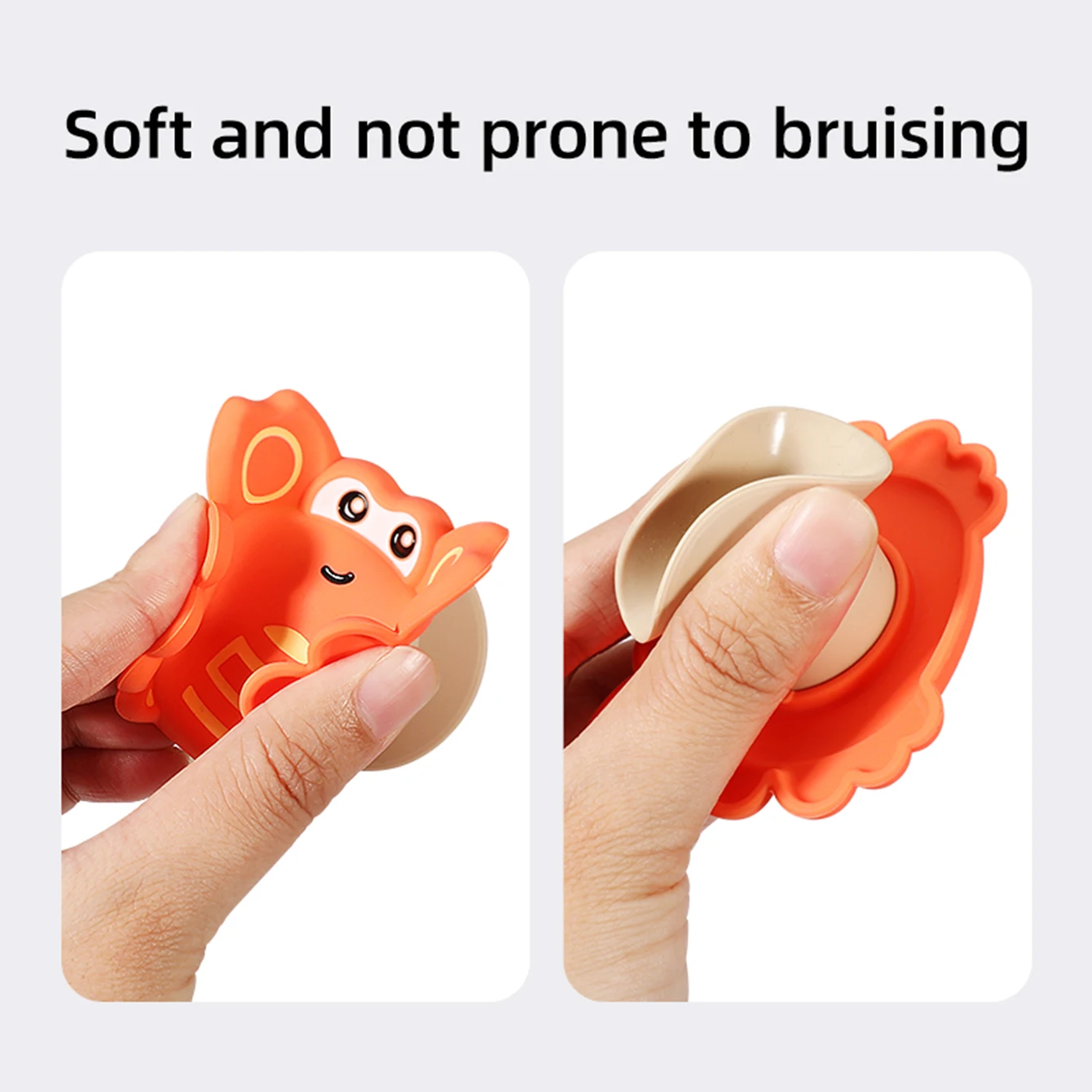 Juguete giratorio con ventosa de silicona para bebé, edredón para bebé, masticable, juego acuático, adorno giratorio para dedo