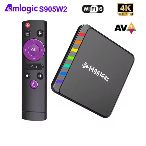 H96 Max W2 Smart TV Box Android 11 S905W2 Video Box 4GB 32GB 64GB AV1 Quad Core WIFI6 4K Set Top Box Media Player TV Box