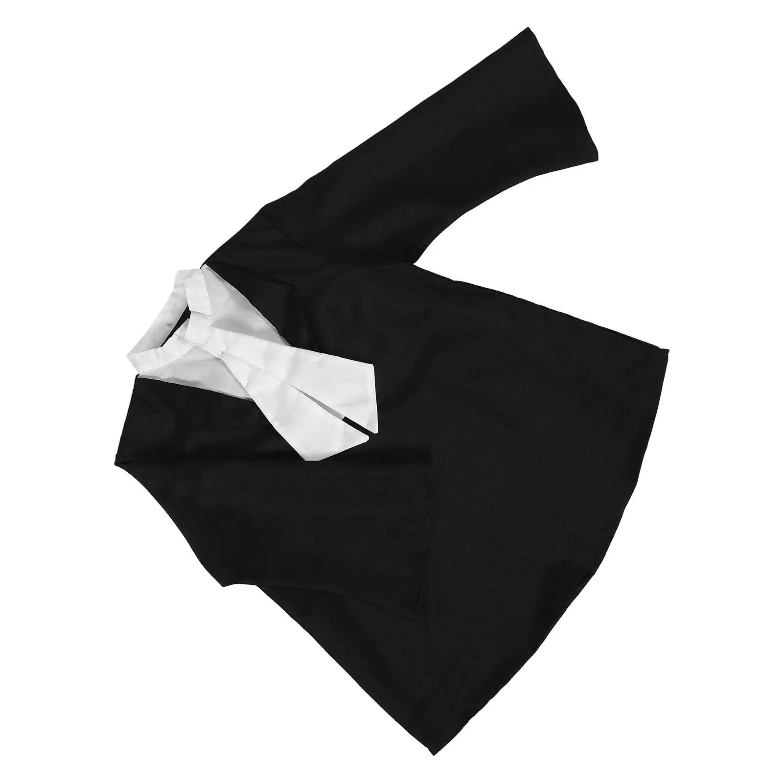 

Kids Lawyer Costume: Black Polyester Robe For Boys Girls Role Play Courtroom Party Graduation Gown Halloween Cosplay Outfit