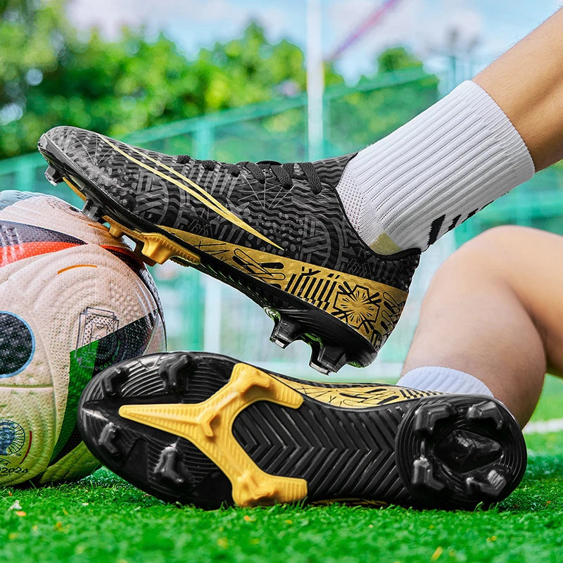 Men's and women's low cut long nail football shoes with lightweight design, artificial turf hard ground training and competition