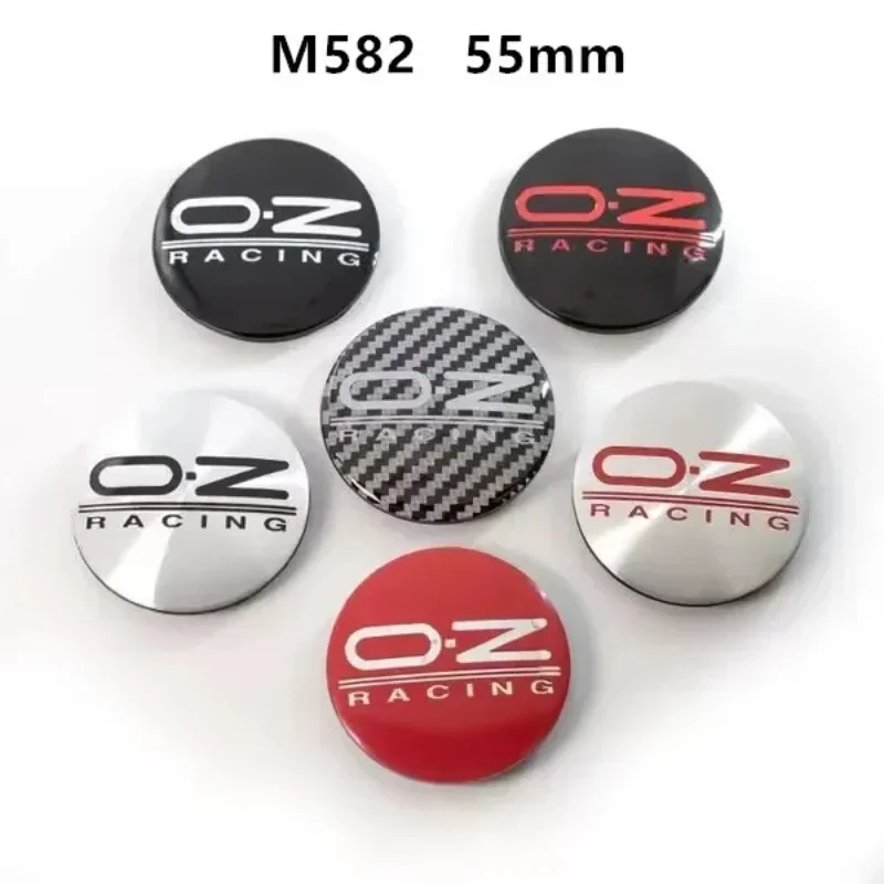 

4pcs 55mm M582 Car Wheel Caps With O.Z OZ Racing Sport Emblem Logo Rim Hubcaps Cover Badge Styling Accessories