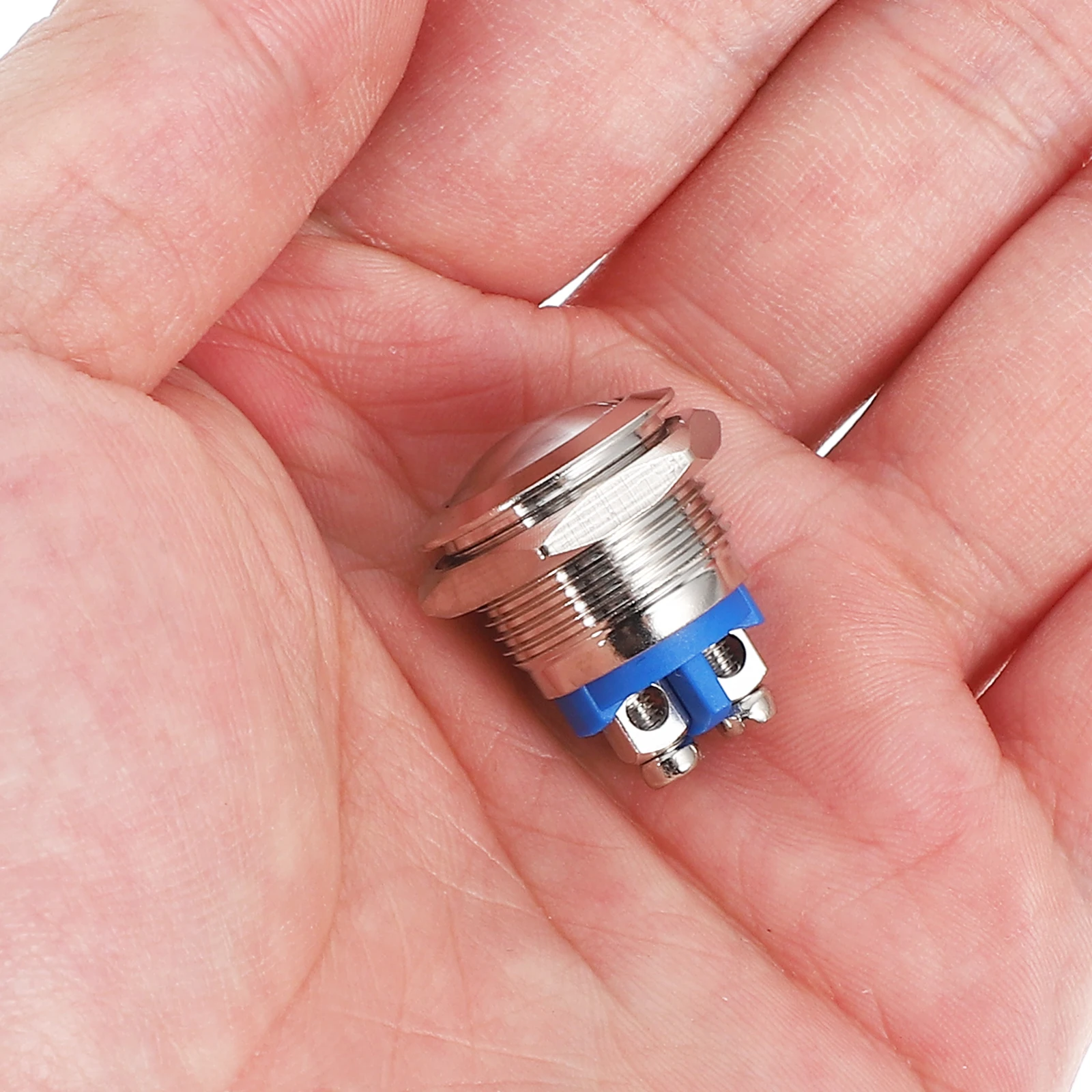 

Metal Push Button Switch Resettable NO NC Power Supply Electrical Components Automotive Marine Panel Mount