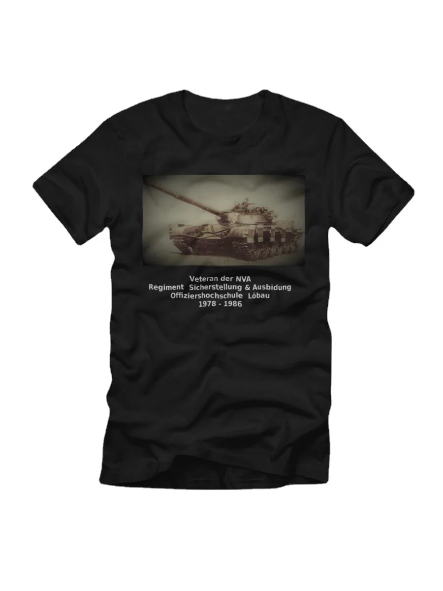 Panzerkompanie Offiziershochschule Löbau NVA DDR T72 Panzer T-Shirt. Summer Cotton Short Sleeve O-Neck Mens T Shirt New S-3XL