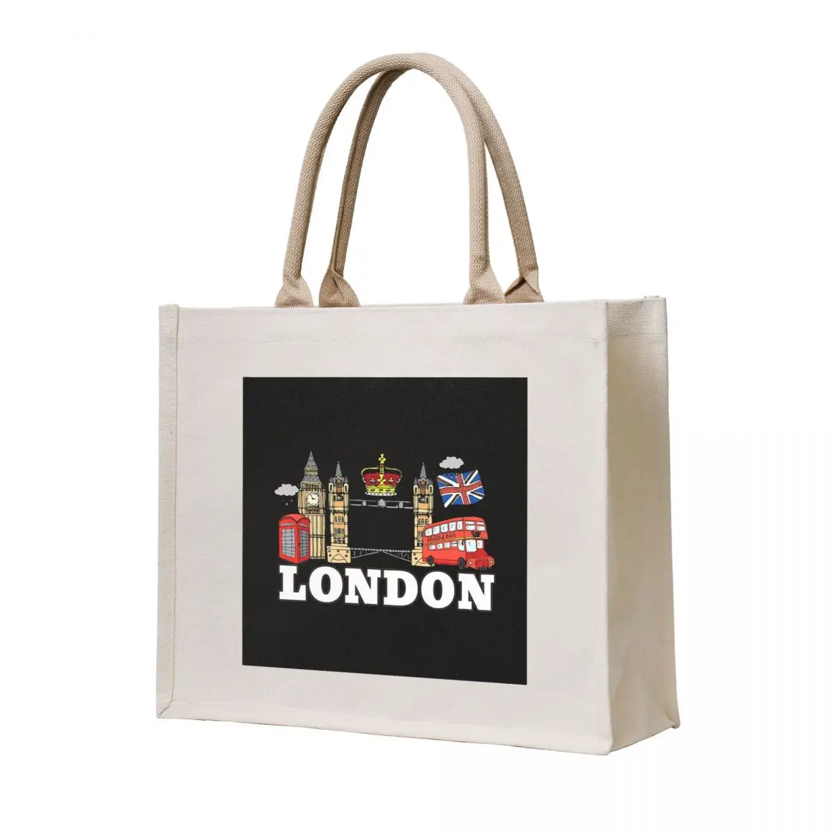 

England London Souvenir - London City Tote Bag female bag Cloth bag canvas tote hand
