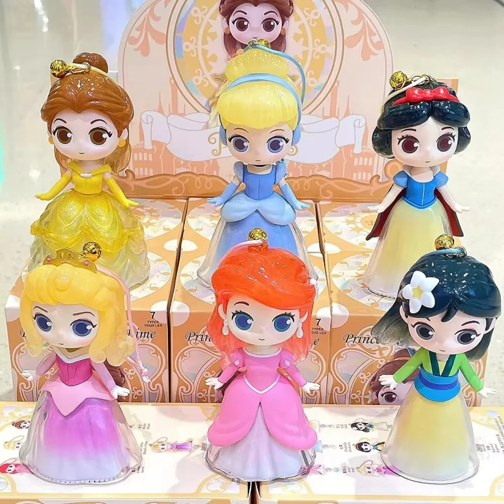 Genuína Disney Princess Blind Box, Blind Box, Blind Wind Chime, Branca de Neve, Cinderela, Rapunzel Surpresa, Adivinha Bag, Presente, 100 ° Aniversário