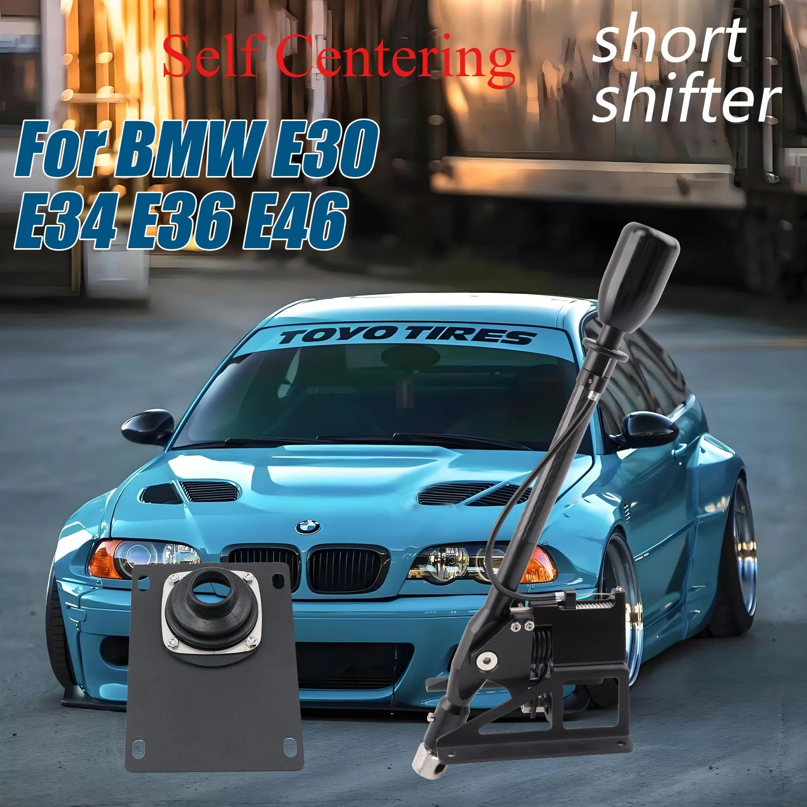 Carbon Fiber  Billet Short Shifter Box for BMW Race Version V2 (E30, E34, E36, E39, E46, E8X, E9X Etc)