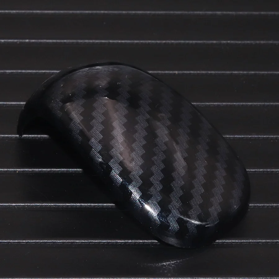 Wooeight ألياف الكربون نمط والعتاد التحول رئيس رافعة مقبض غطاء ملصق مرآة الرؤية الخلفية الكسوة صالح لهوندا أكورد 10th 2018 2019