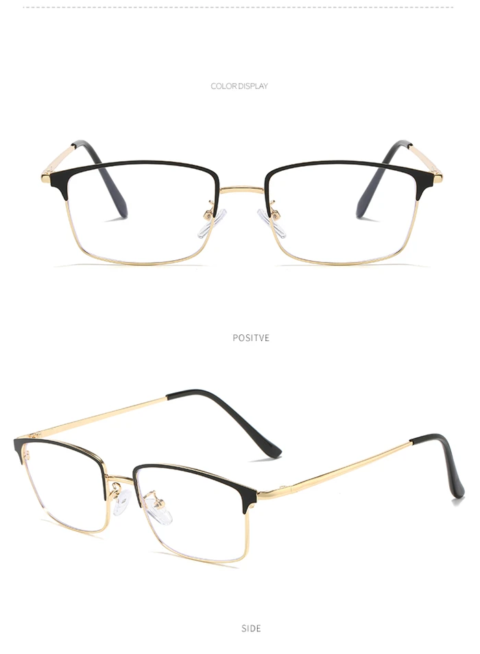 0-0,5-0,75 zu-6,0 blaues Licht Blocker verschreibung pflicht ige Brille für die kurzsichtigen Frauen Männer quadratische Myopie photo chrome Brille – Detail 11
