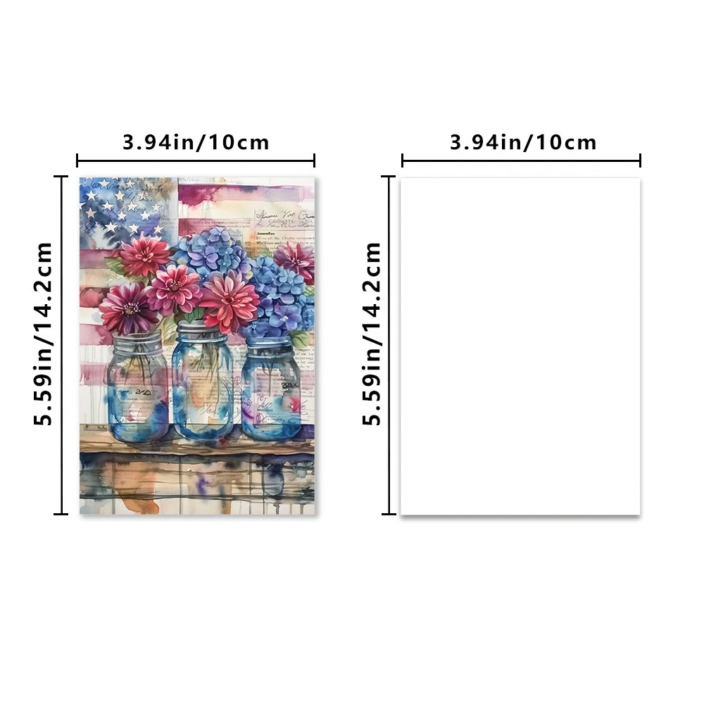 32pcs vintage vintage vintage postcards with American Independence Day themed landscape design, suitable for decorating walls