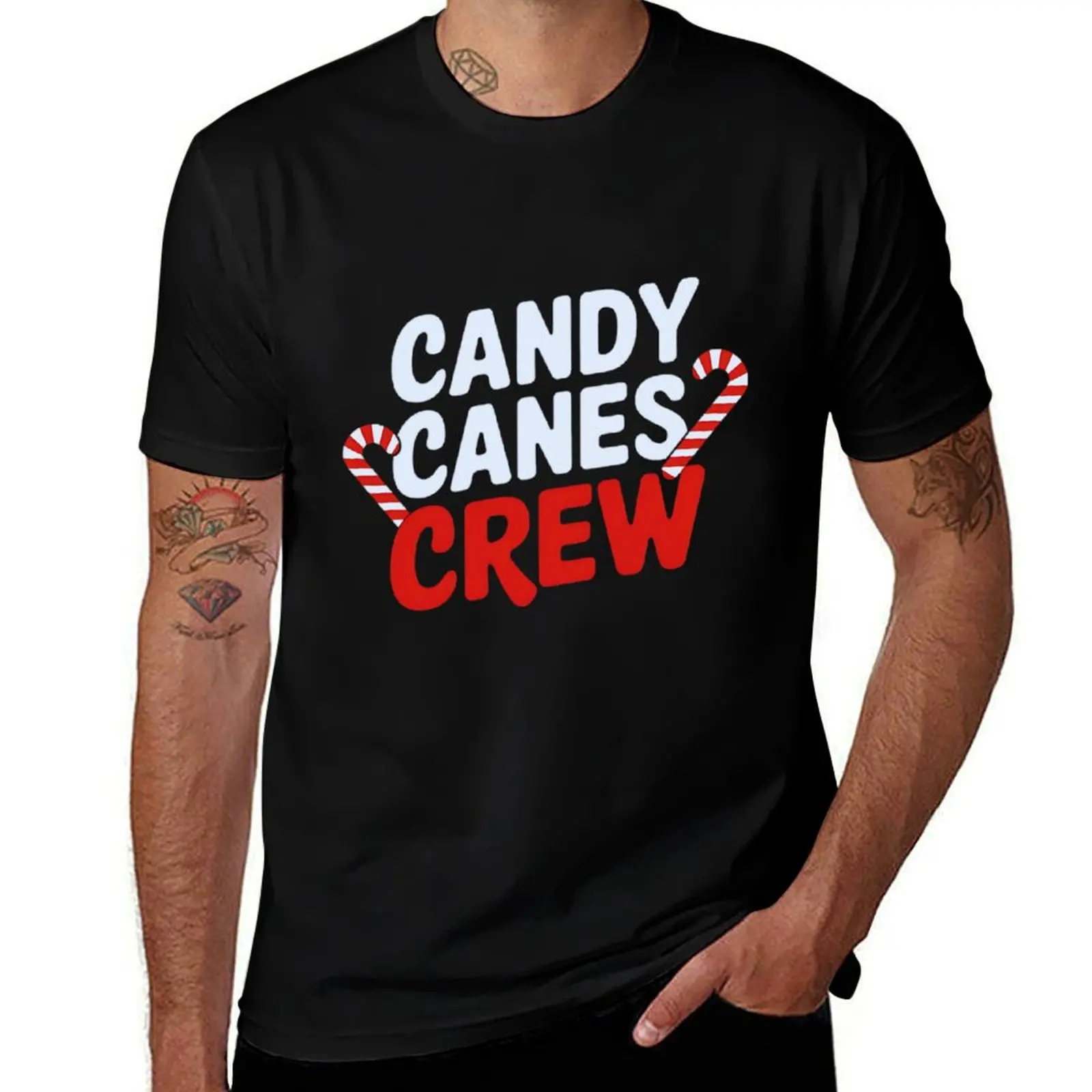 Candy Cane Crew,Chritmas Candy T-Shirt cheap stuff vintage anime shirt anime figures mens t shirt graphic