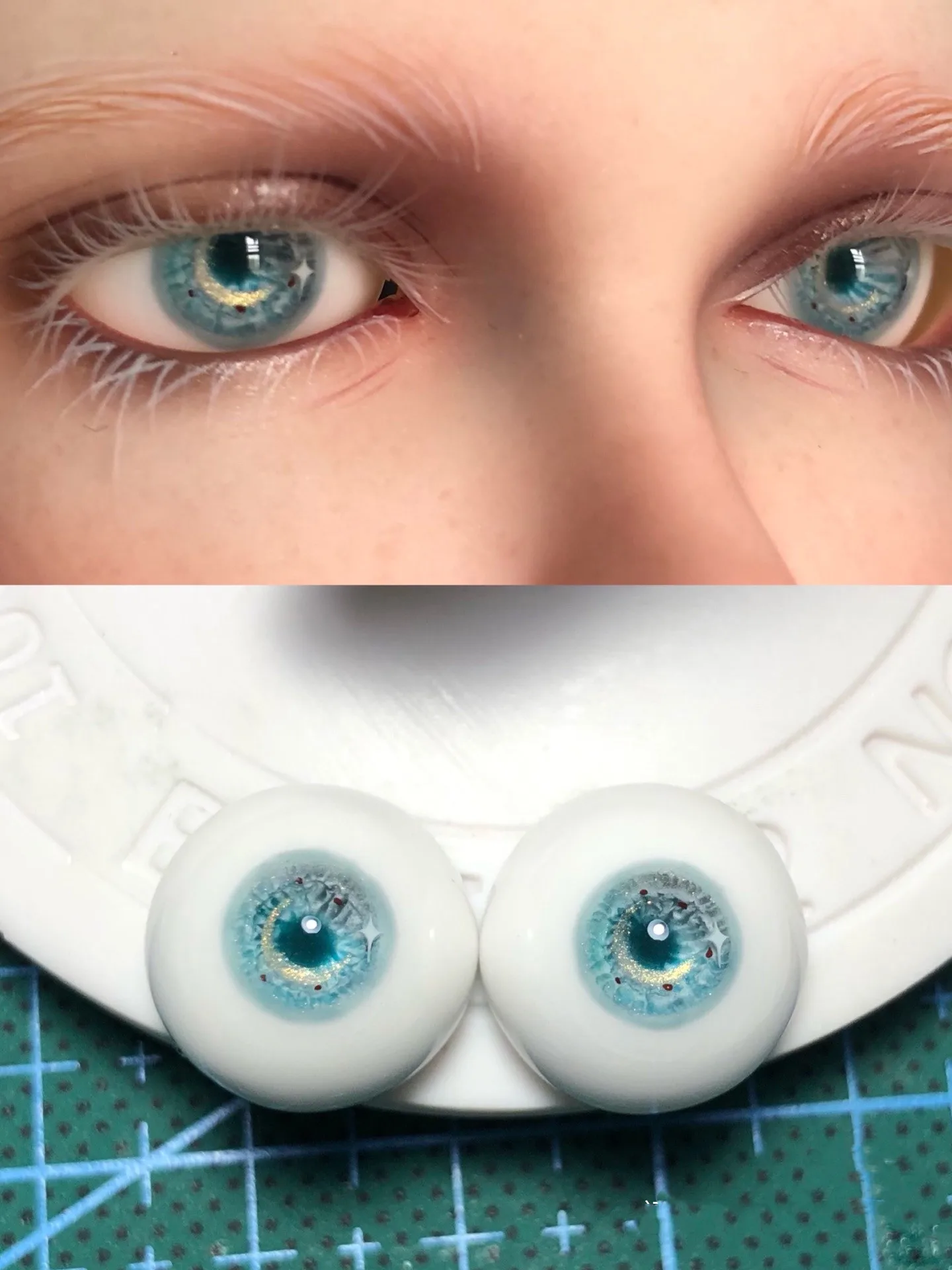 14mm Blue Safety Eye For Dolls, Nice Deep Color BJD Resin Eyeball 1 Piece