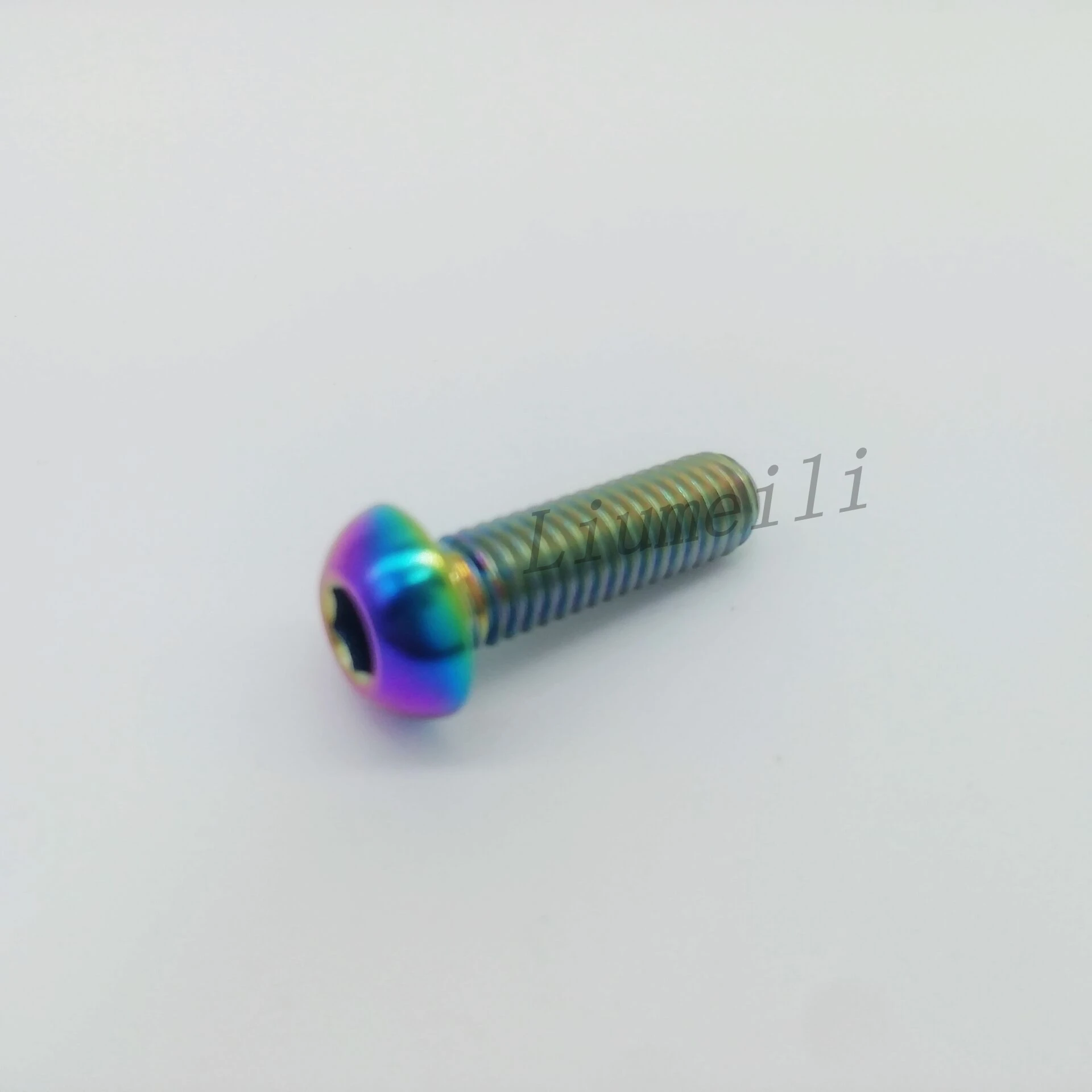 VeumeExistant Titanium Ti Bolts, M5, M6, M8X15, 20, 25mm, Key, Allen Button Head, Bicycle Motorcycle Fiosphscrews