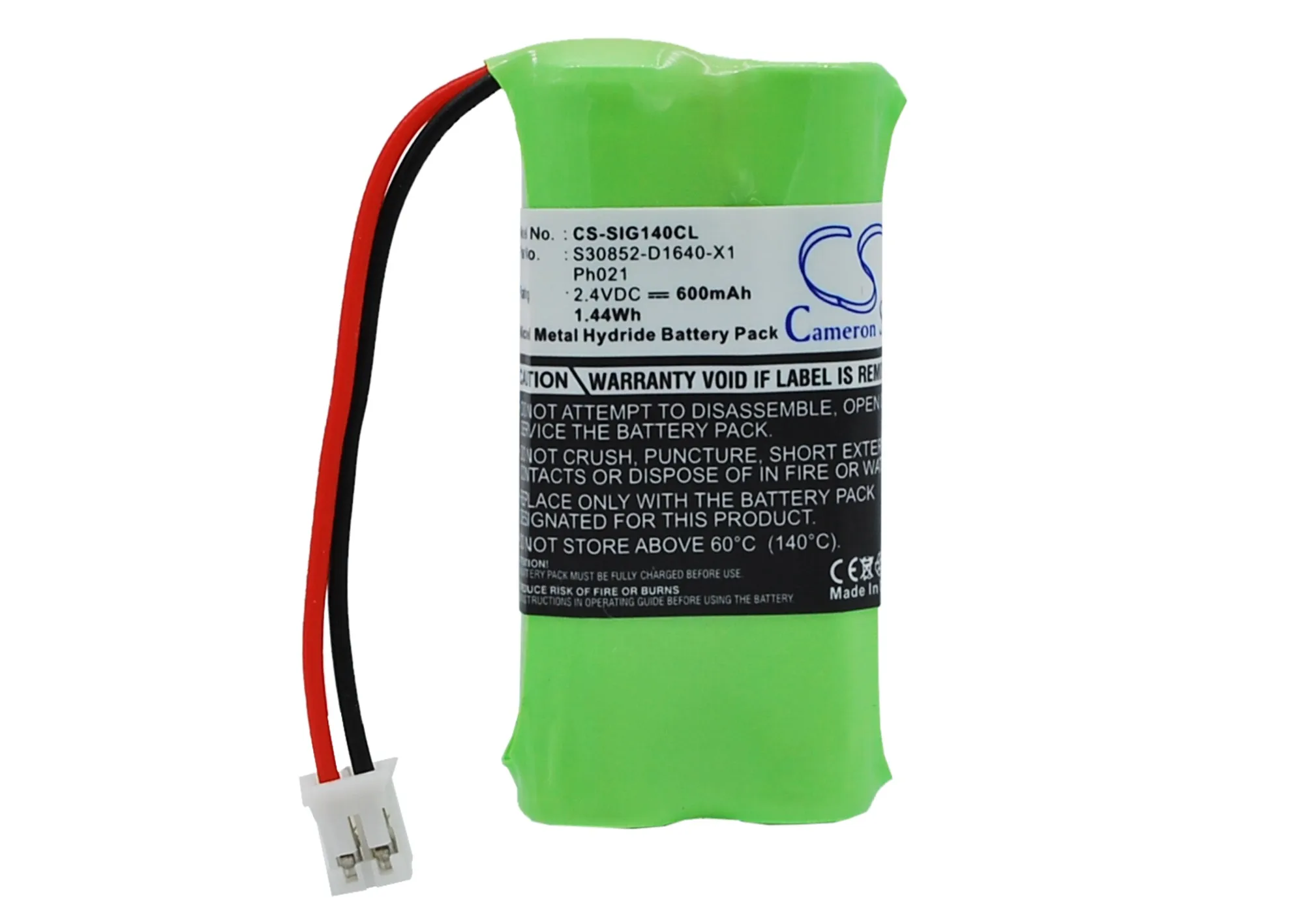 

CS Cameron Sino Kerui New 600mAhReplacement Battery for Gigaset 140