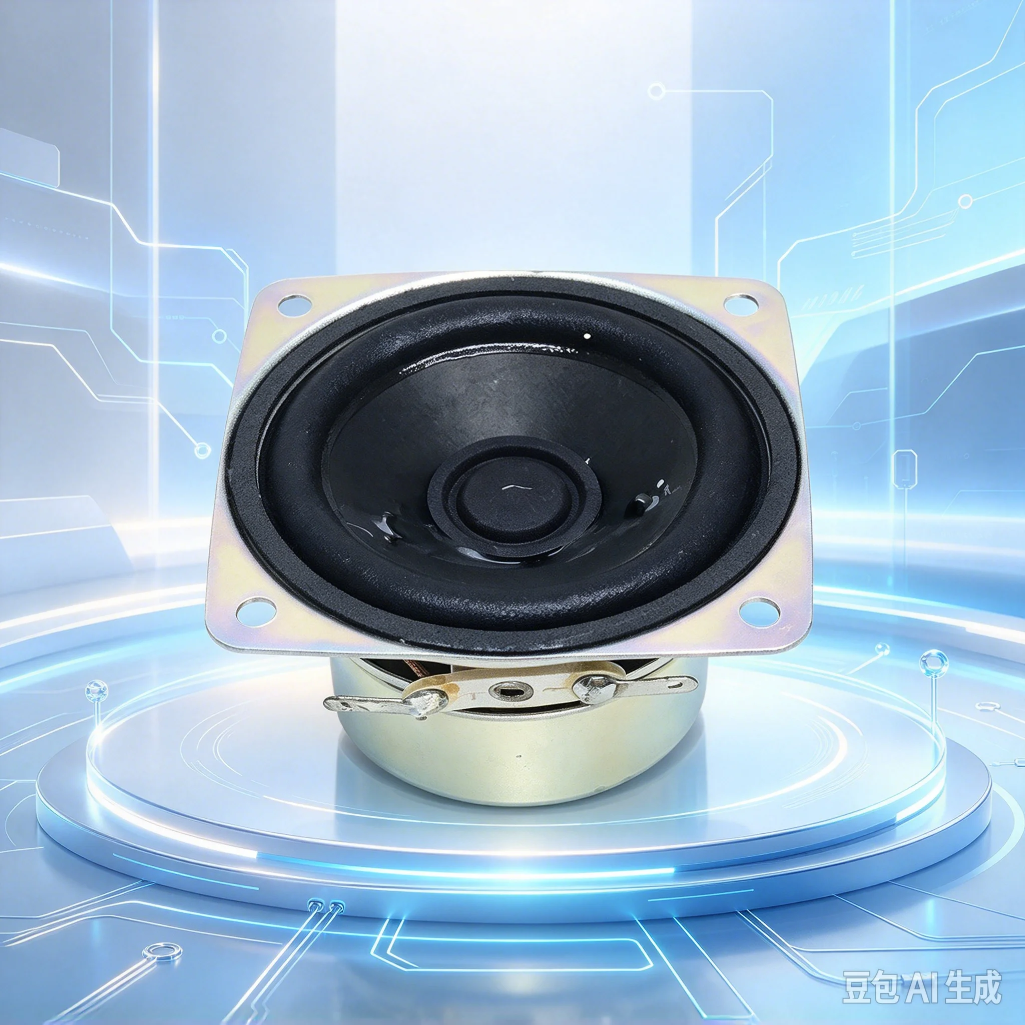 Shielded 2 Inch Cloth Edge Full Range Speaker for HiFi Audio,10 Ohm 3W