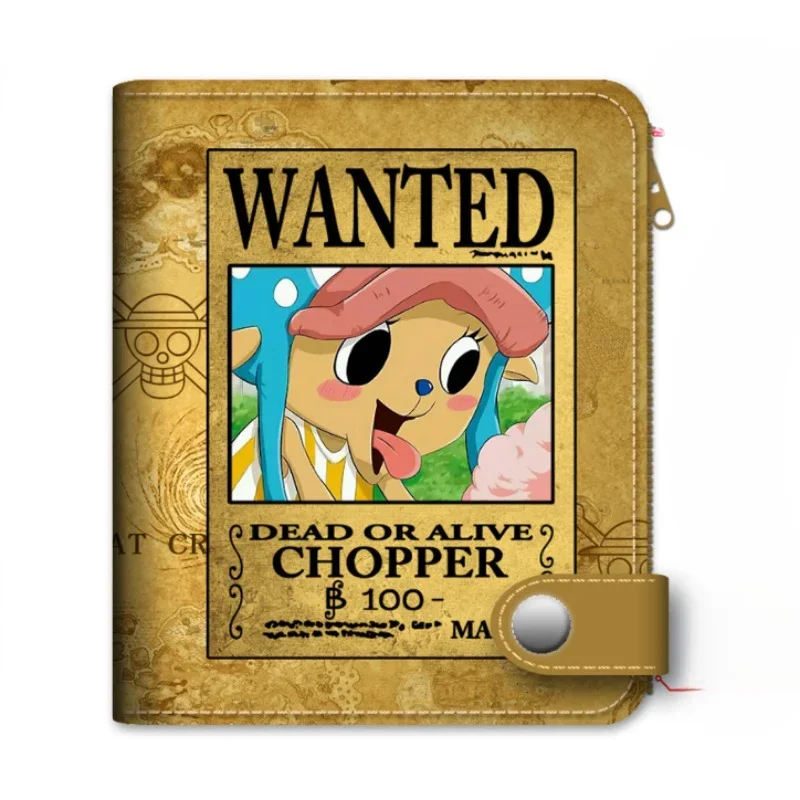 กระเป๋าสตางค์หนึ่งชิ้นกระเป๋าสตางค์การ์ตูนลูฟี่ Zoro Ace โครงกระดูกอนิเมะตุ๊กตาขยับแขนขาได้ดราก้อนบอลที่ใส่บัตรกระเป๋าเงิน PU น่ารักของขวัญ