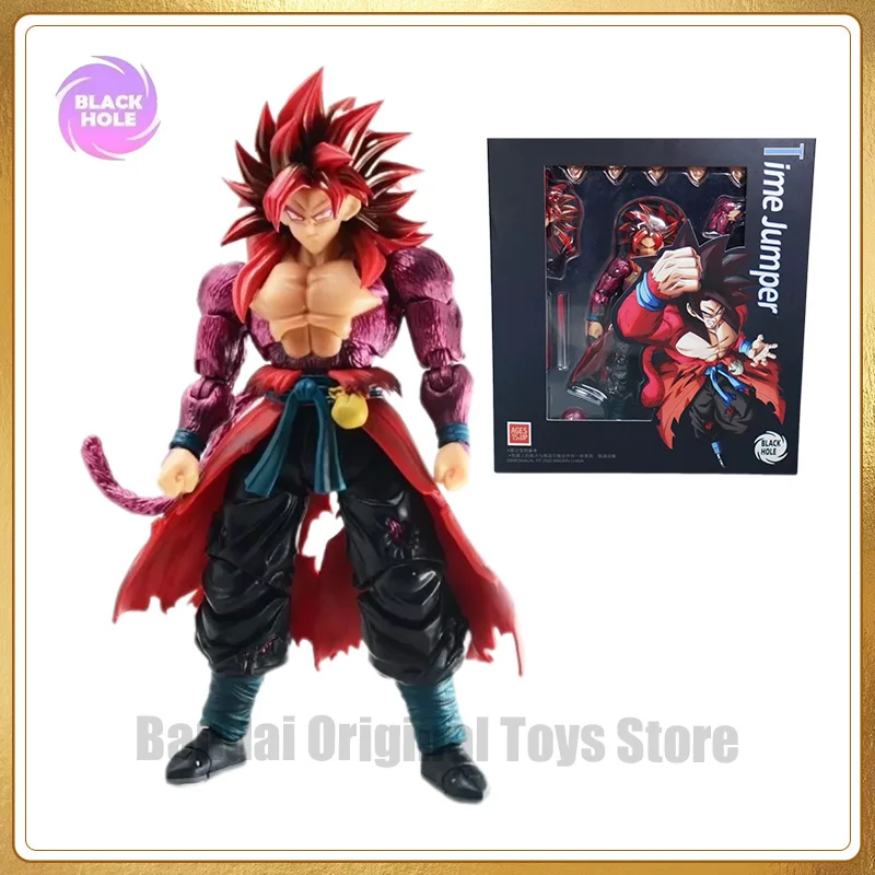 Original Black Hole Toys Dragon Ball Figure 4 Ssj4 Time Jumper Acme Power Goku Super Saiyan Action Collection Figures Model Toys