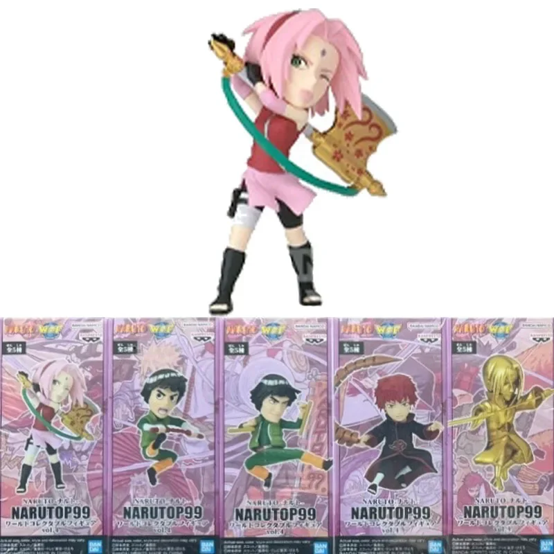 Bandai Original WCF4 NARUTO P99 Anime Figure Haruno Sakura Sasori Action Figure Toys For Boys Girls Kids Children Birthday Gifts