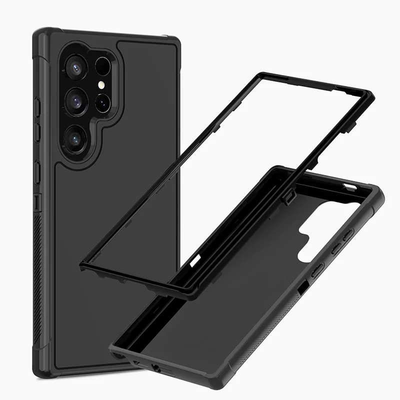 INS Fashion 3-in-1 Heavy Duty Defender Case Anti-Drop Waterproof Cover for Samsung S24 Ultra