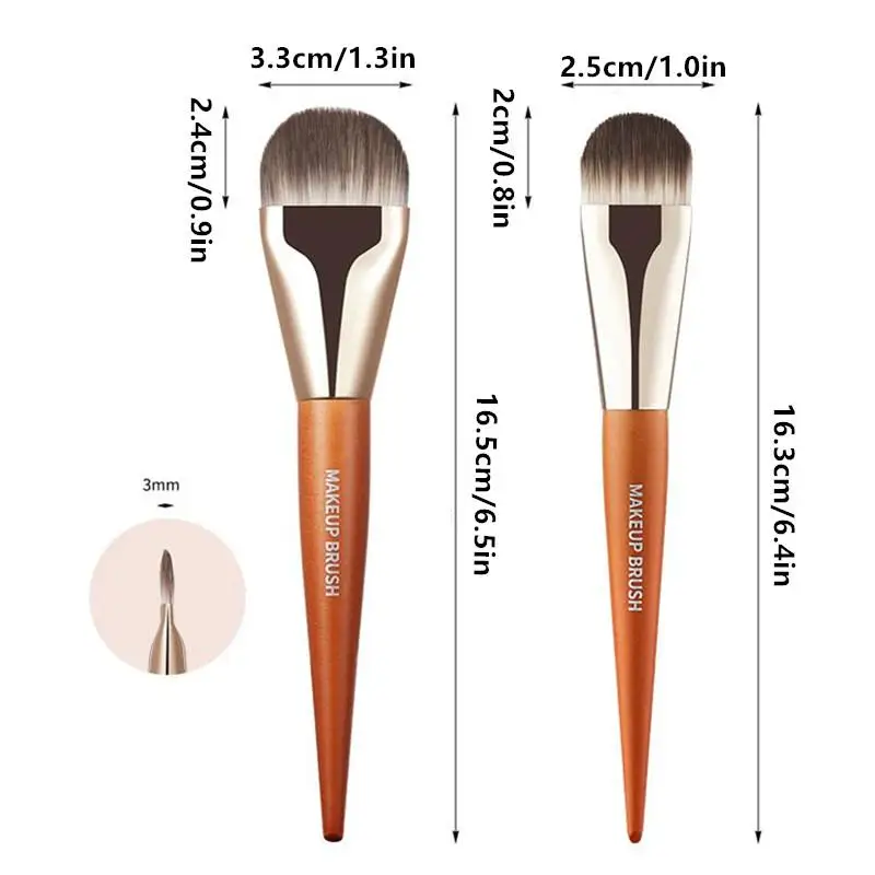Pincéis de maquiagem fundação profissional escova língua em forma de fundação líquida corretivo escova feminina rosto base maquiagem ferramentas de beleza